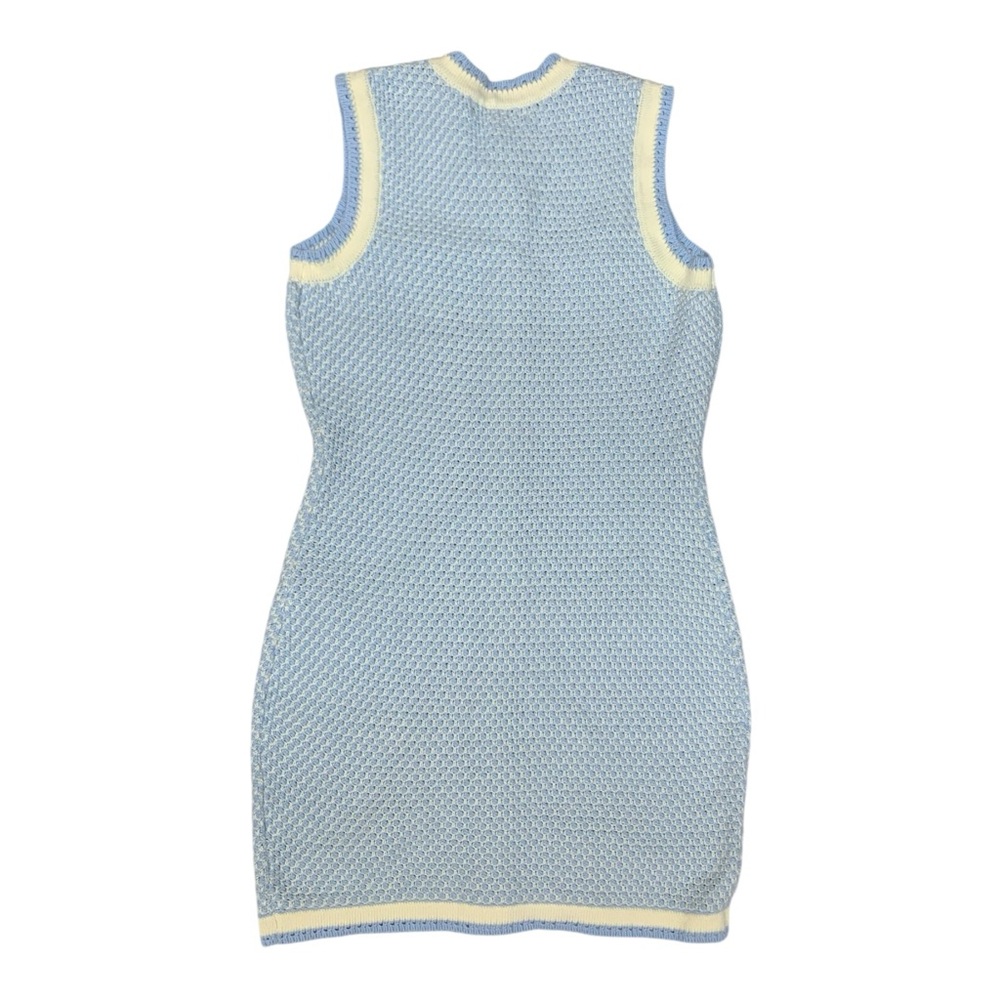 Rachel Parcell Bouclé Knit Blue Sweater Dress Size Small - Picture 2 of 8